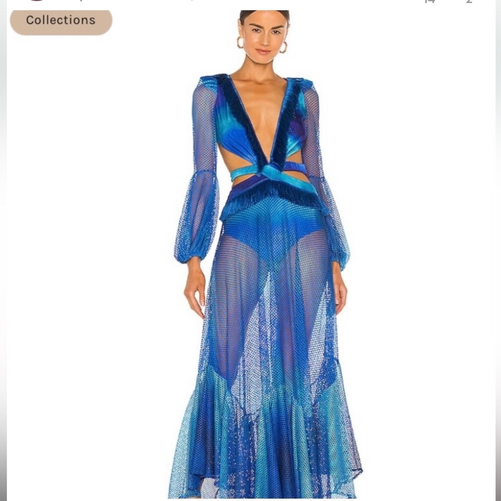 PatBO Blue Maxi Dress